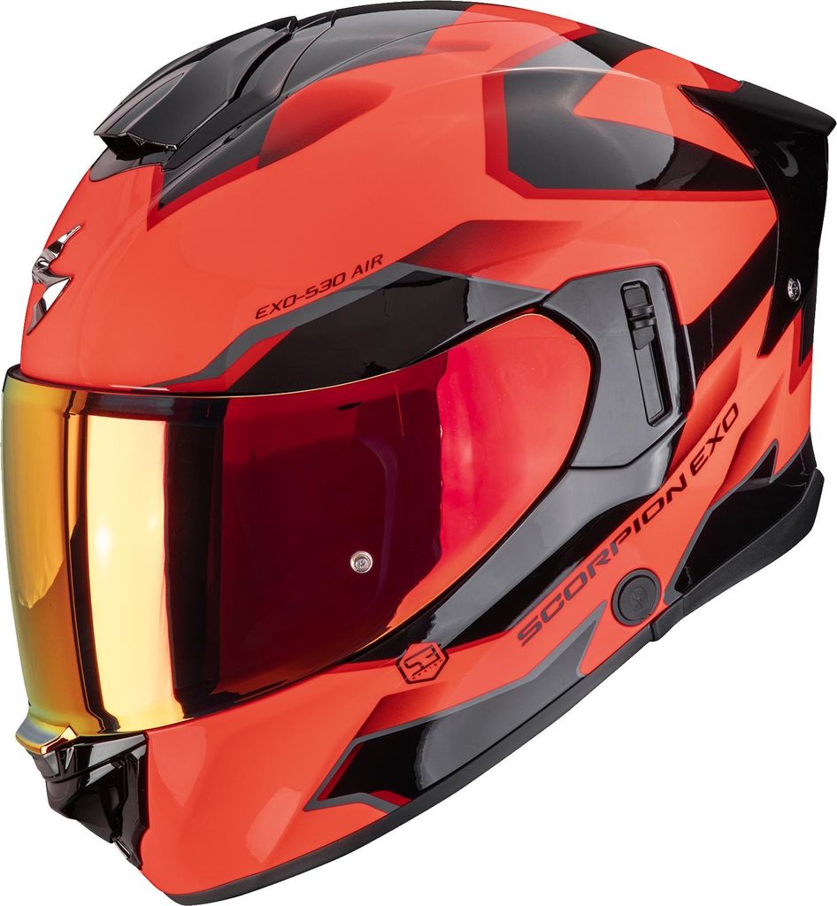 Scorpion Exo-530 Air Clip Helm, rot/schwarz, 2XL (63/64)
