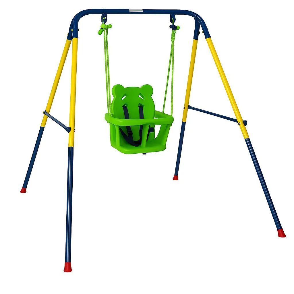 Extralink Balançoire Cadre pour Jeunes Enfants Aire de Jeux 116x140x123cm