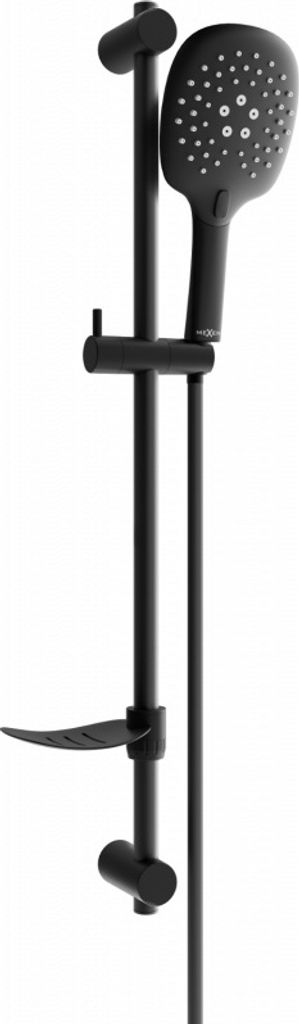 Mexen DF22 Schiebe-Dusch-Set, Schwarz - 785224582-70