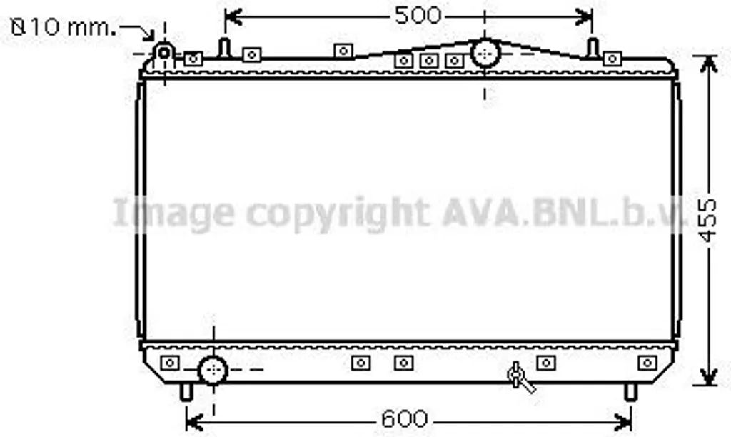 Radiateur moteur PRASCO DWA2052 robuste - Standard OE 96271477
