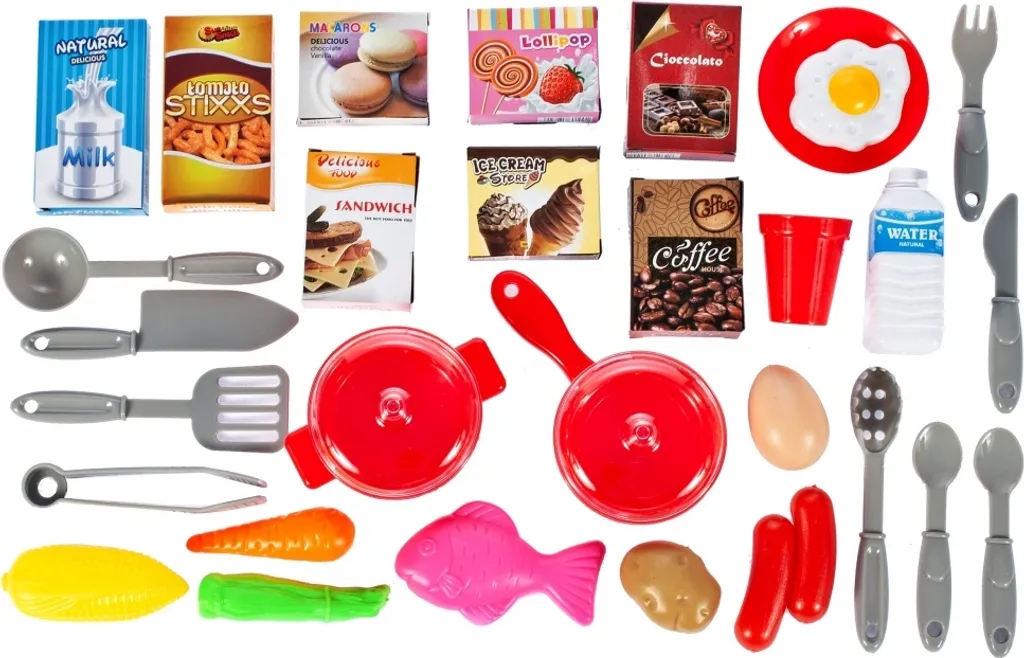Cuisine enfant XXL interactive avec plaques de cuisson et évier intégré - 14