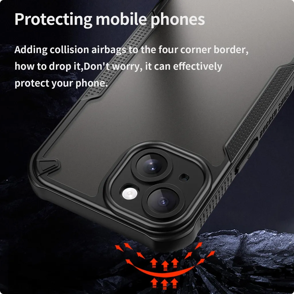 Custodia Professionale iPhone 15 Plus Phonesta Armor - Nero Business - 4