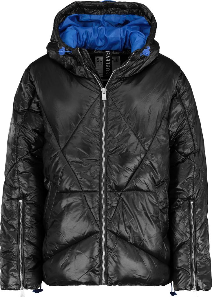 Sublevel Steppjacke mit Kapuze und Reißverschluss für kühles Wetter Größe: XL