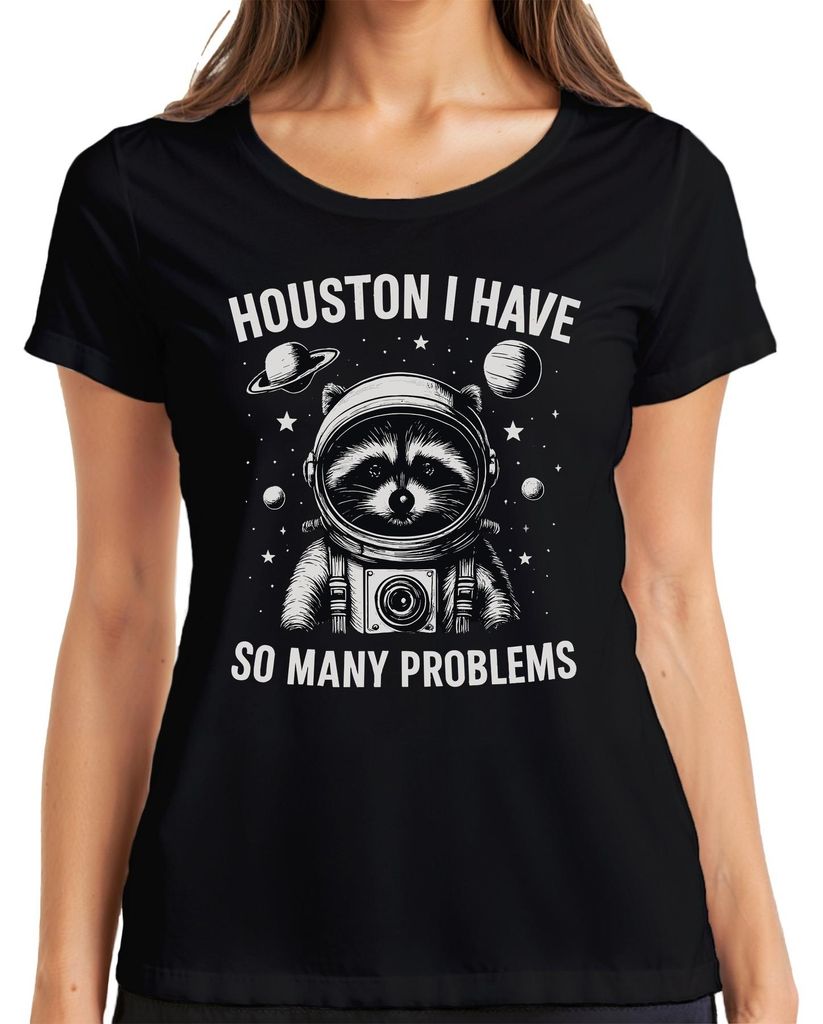 Houston I really have so many problems Raccoon Astronaut Obrázek produktu 