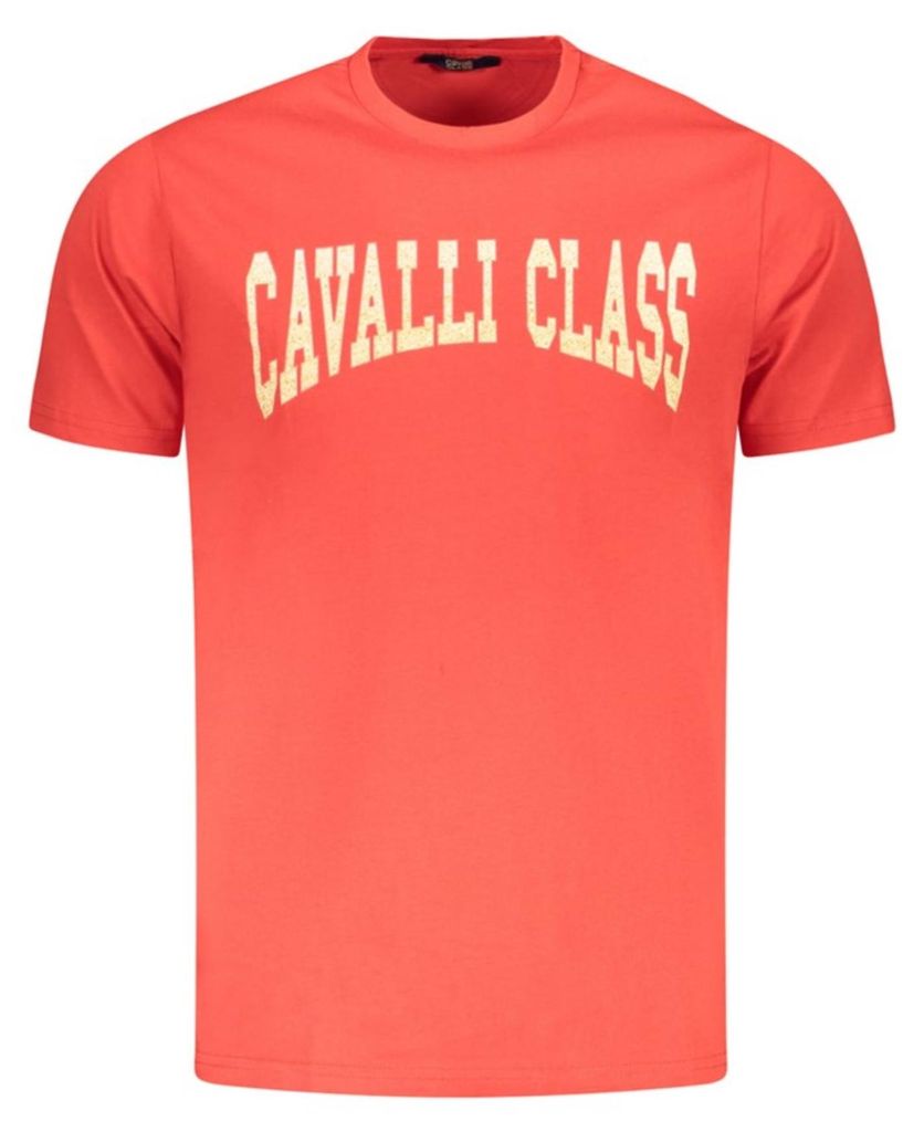 Cavalli Class Herren KURZARM-T-SHIRT Rot TXT61AJD060_RO02000 : Größe - XL Größe: XL