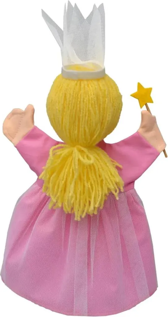 Marionnette à main Fée Rose 34 cm - Accessoire de Théâtre Enfant
