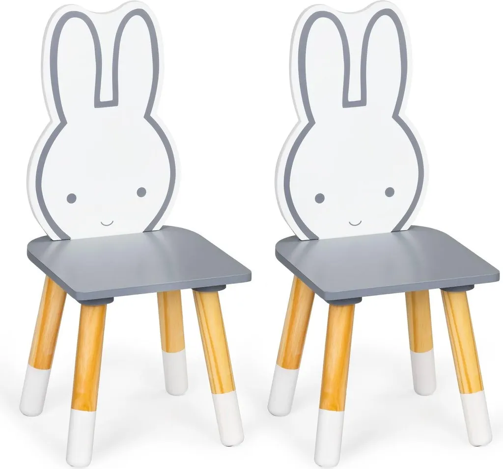 Ensemble table et 2 chaises enfants bois - Design ergonomique et robuste