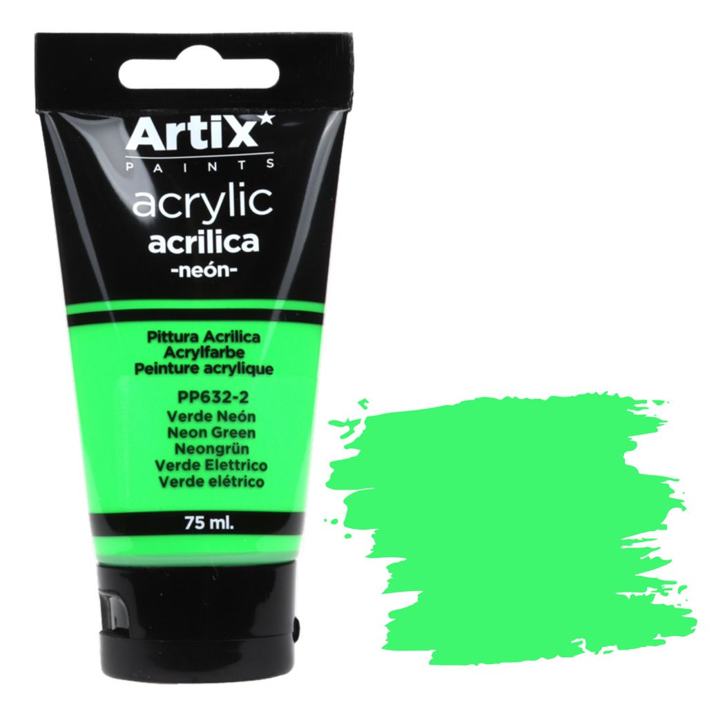 Acrylfarbe NEON GREEN Artix PP632-2, 75ml