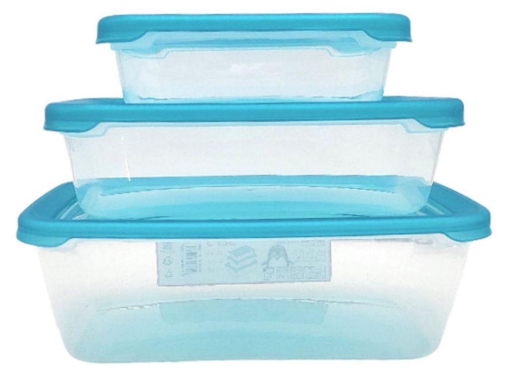 Satz von 3 Stück von Behältern "POLAR FROST",0,6L/1,3L/2,5L Produktbild 