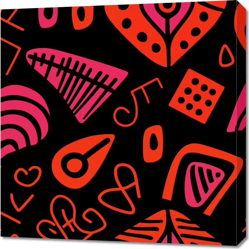 Quadro Moderno 70x70 Ritmo dei Motivi: Decorazione Parete Elegante