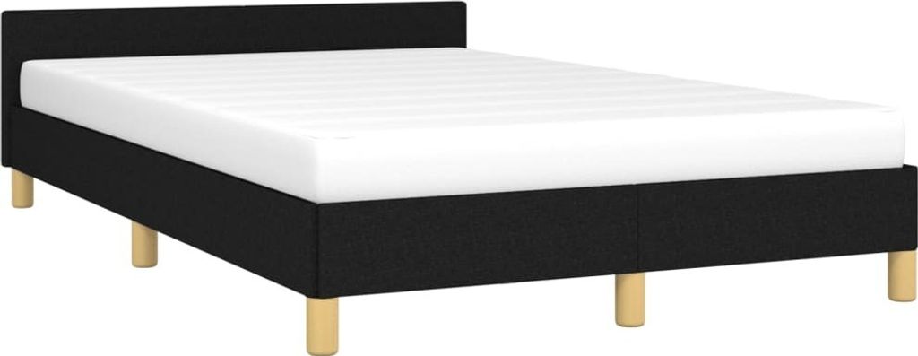 "2026 Aktion"Bettgestell - CLORIS - Doppelbett - Robust und langlebig - ohne Matratze Schwarz 120x200 cm - Einfache Montage - Stoff - NeuMöbel9431873