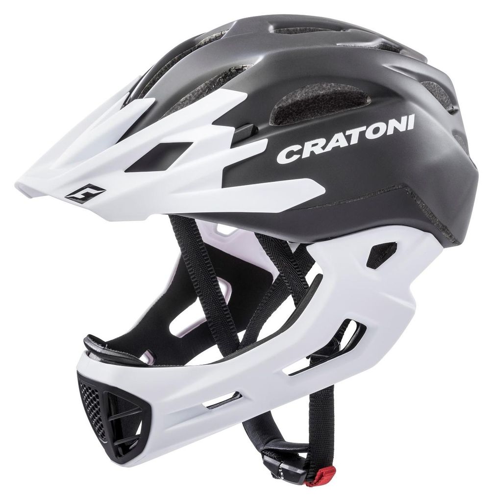Helm Cratoni C-maniac Zwart/wit Mat - L/xl (59-62cm) Productafbeelding 