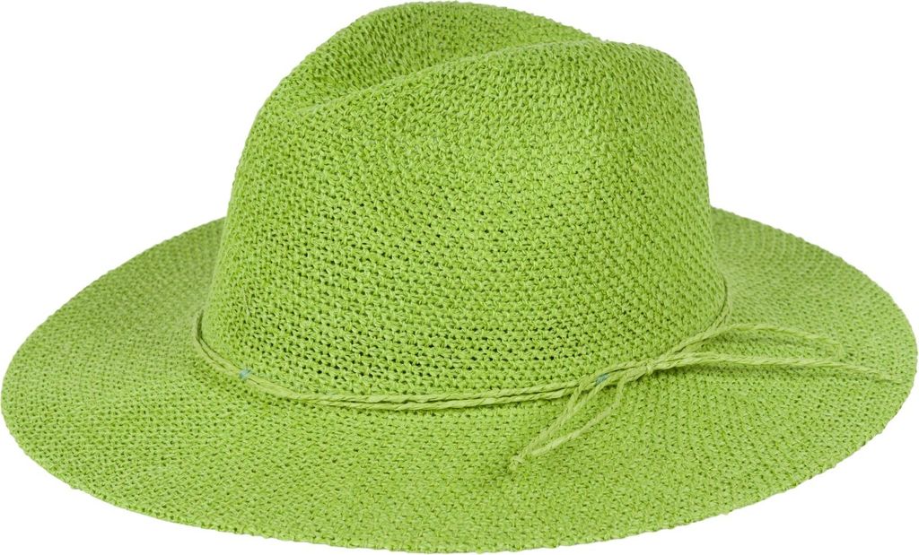 styleBREAKER Damen Panama Sonnenhut mit dünnem Hutband, Strohhut, Schlapphut, Sommerhut, Fedora Hut 04025040
