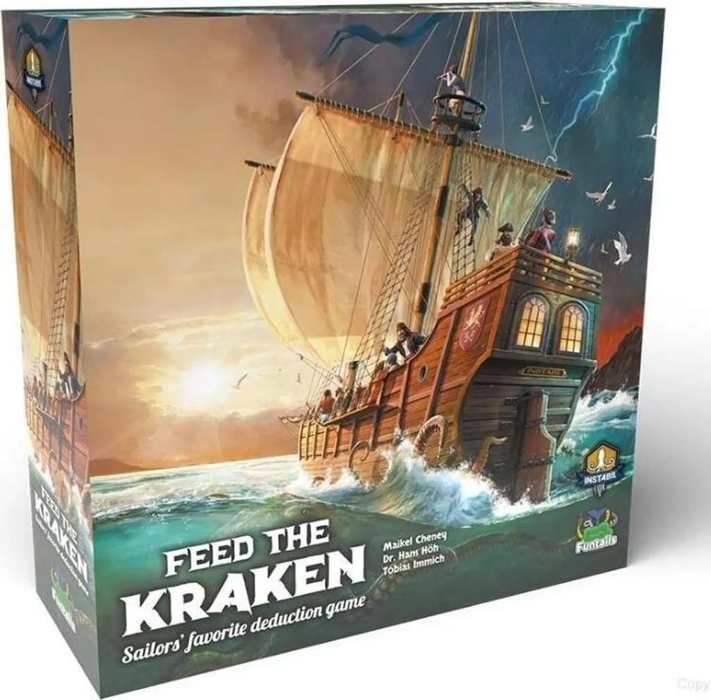 Jeu de Déduction Sociale Feed the Kraken - Version de Base Multilingue - 15
