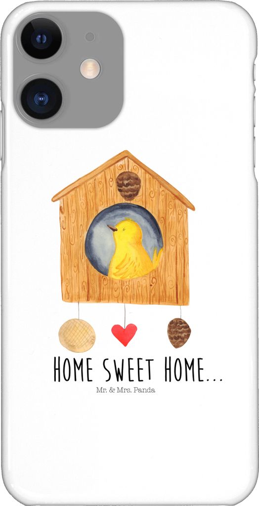 Mr. & Mrs. Panda Iphone 11 Handyhülle Vogelhaus Home - Weiß - Geschenk, Handy Schutzhülle, Haus, Vogel, Cover, Umzug, Hülle, XR, Sweet, Gute Laune