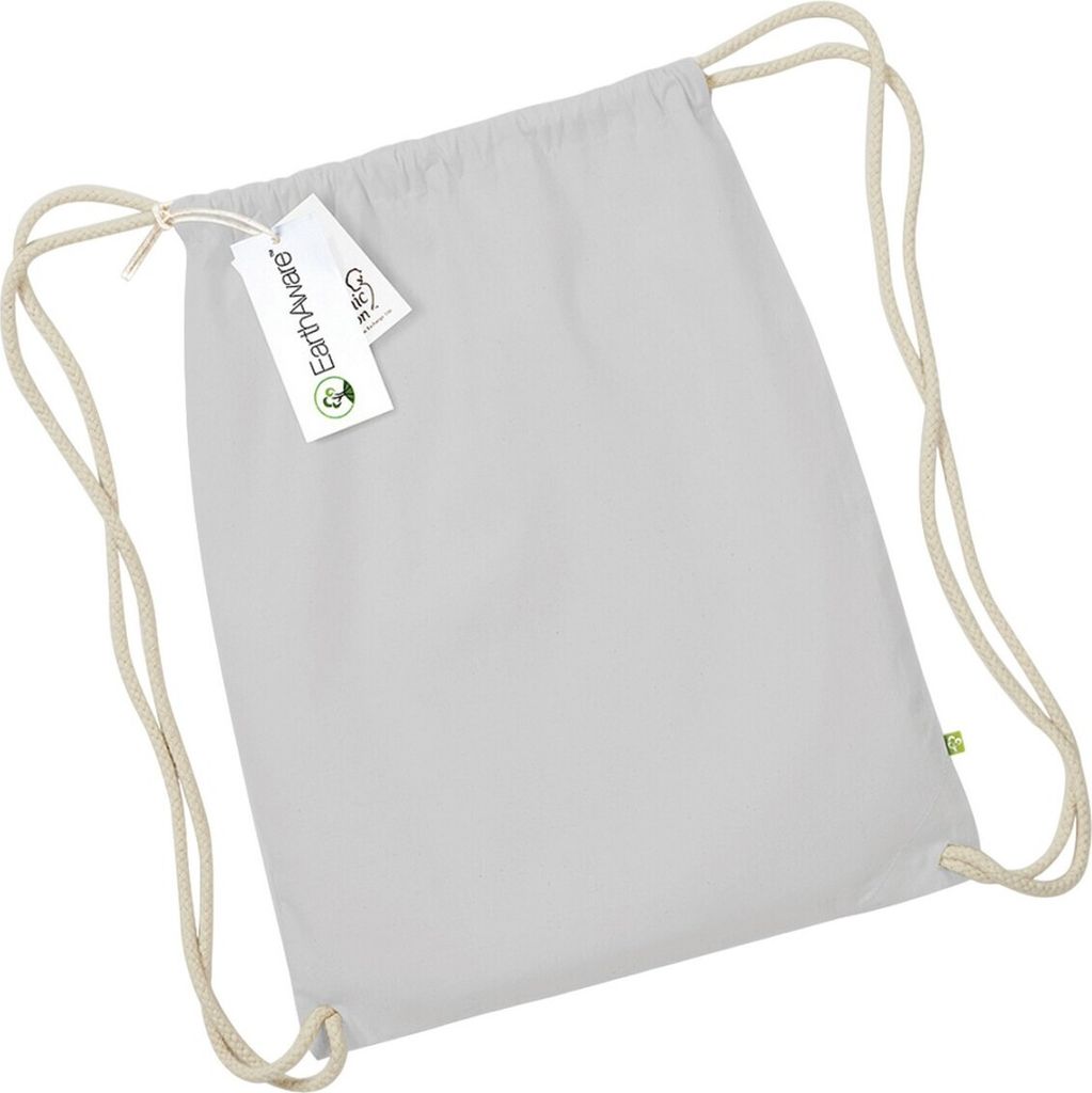 Westford Mill Earth Aware Organischer Turnbeutel PC3229 (Einheitsgröße) (Hellgrau)