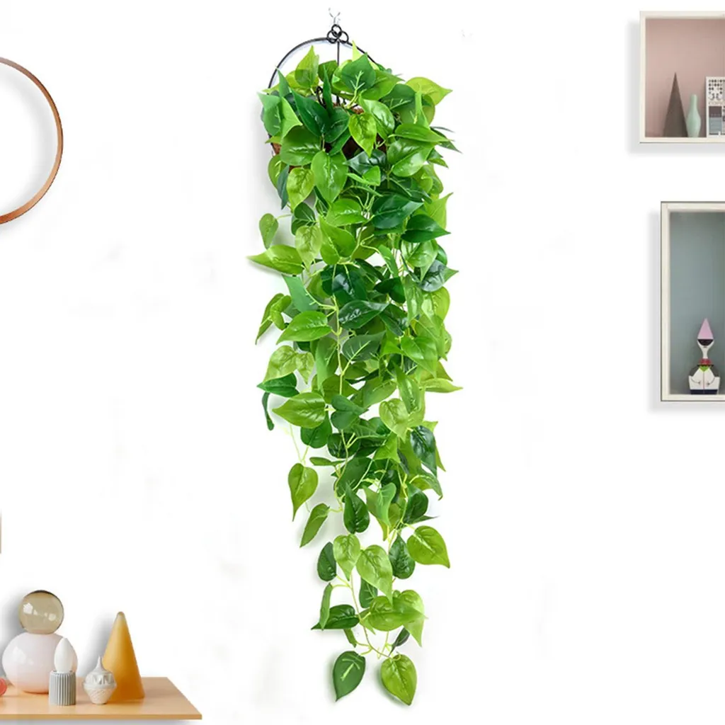 Plante retombante artificielle pour bureau et étagère de salon 110cm