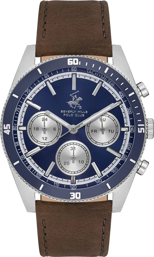 Porte-cartes pour homme BEVERLY HILLS BP3619X Bleu Marine de Mode Chic