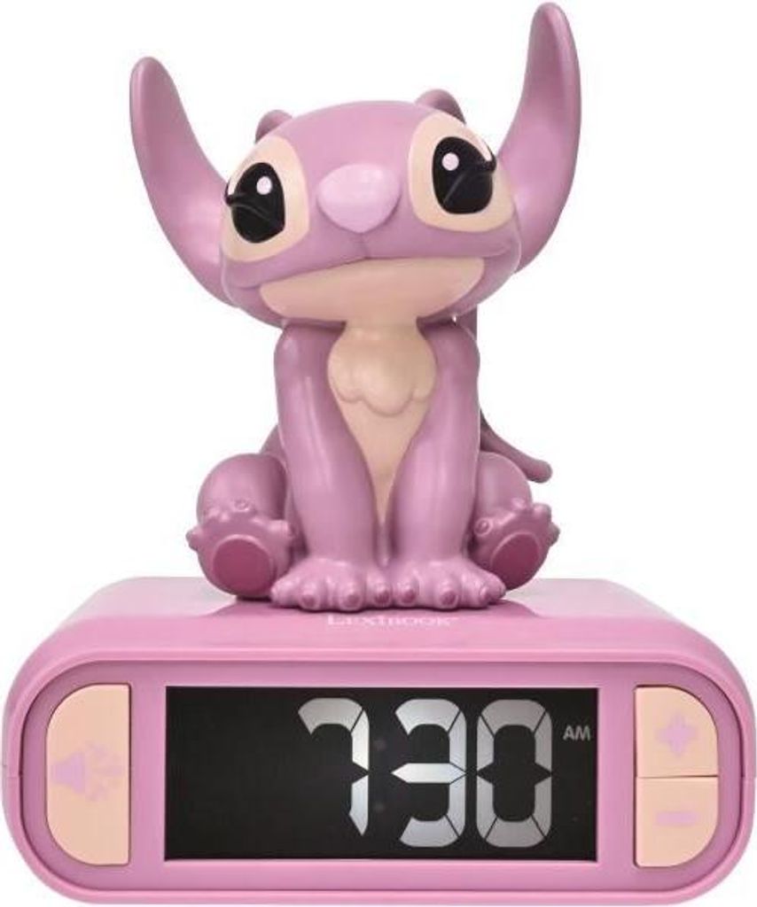 Budík s nočním světlem Angel, zvuky a melodie, LCD displej Obrázek produktu 