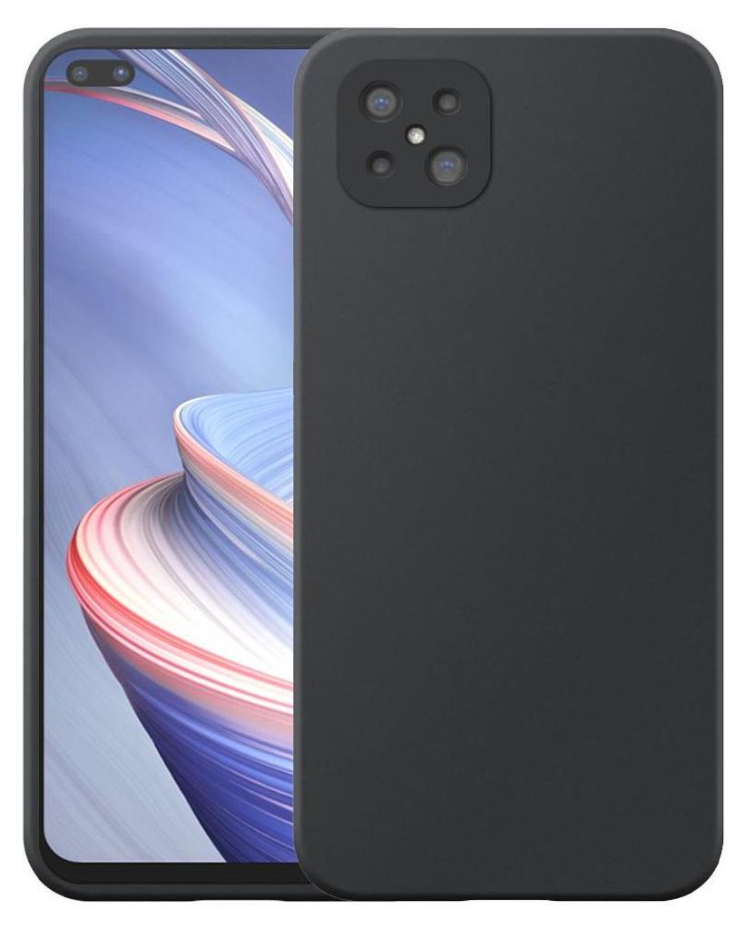 Etui na telefon Oppo A92s / Reno 4Z 5G czarne, elastyczne Zdjęcie produktu 