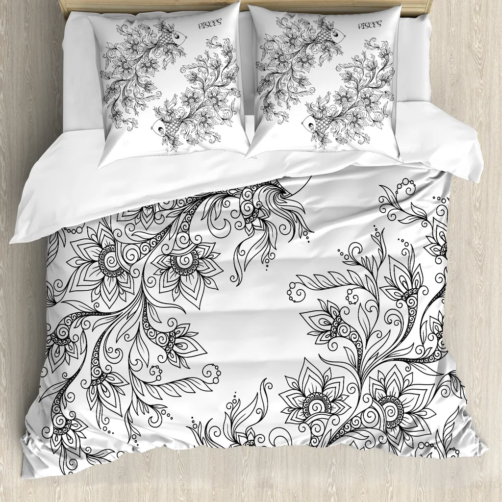 Offerta Copripiumino ABAKUHAUS Pesci 200x200 - Antiacaro, Qualità Top
