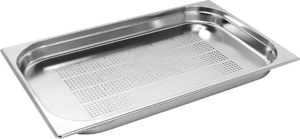 Vogue Gn-Behälter Edelstahl 4Cm Gn1/1 Gelocht Produktbild 