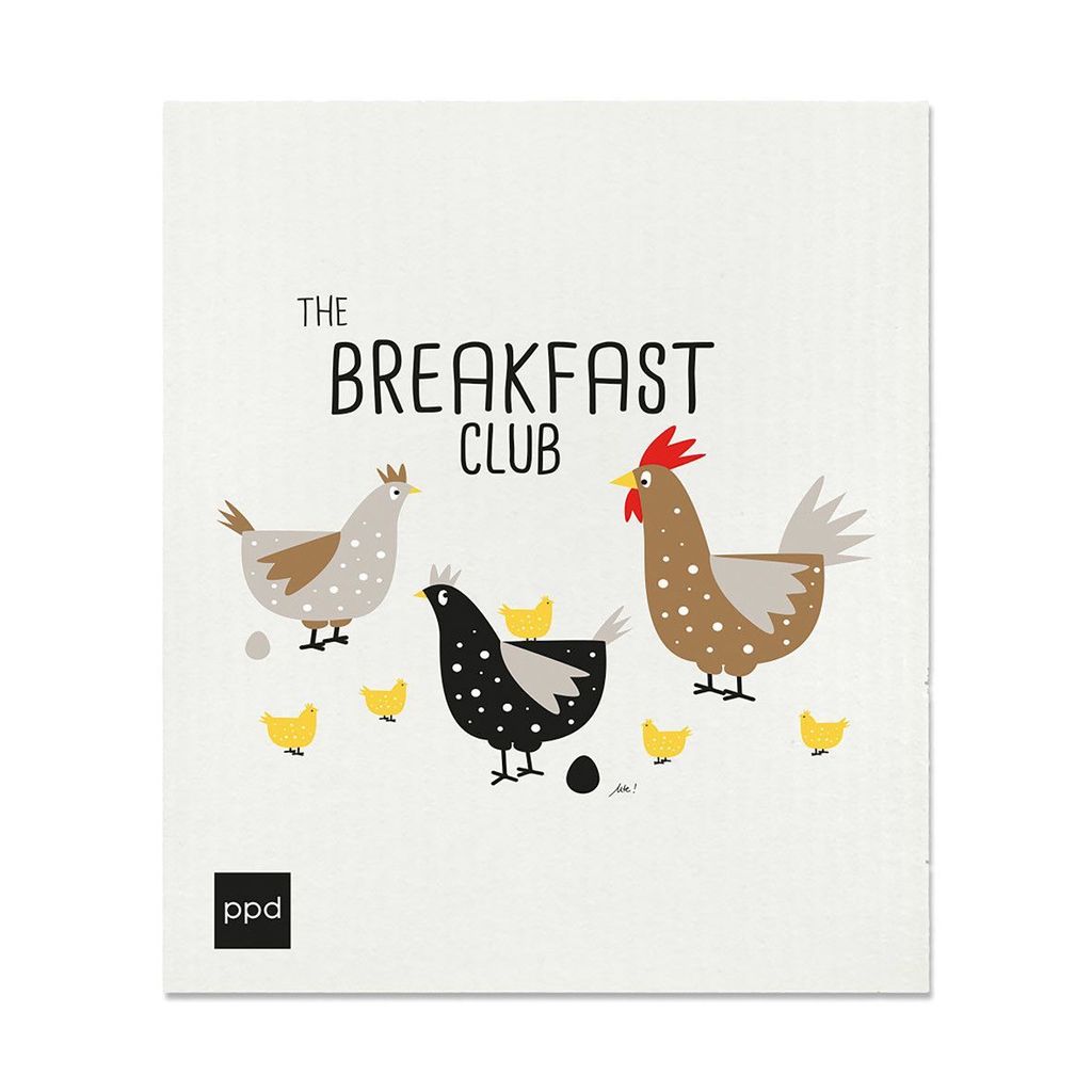 ppd - "Breakfast Club Schwammtuch" , Spültuch