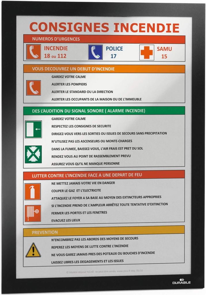 DURABLE Ramka informacyjna DURAFRAME® SUN A4, Czarny, Zdjęcie produktu 