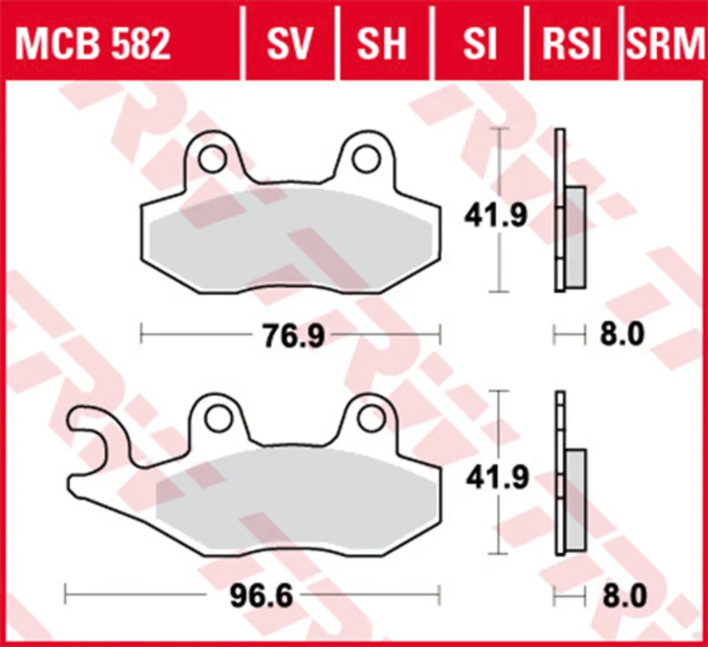 Plaquettes de Frein TRW MCB582EC : Fini les Sifflements sur votre Moto