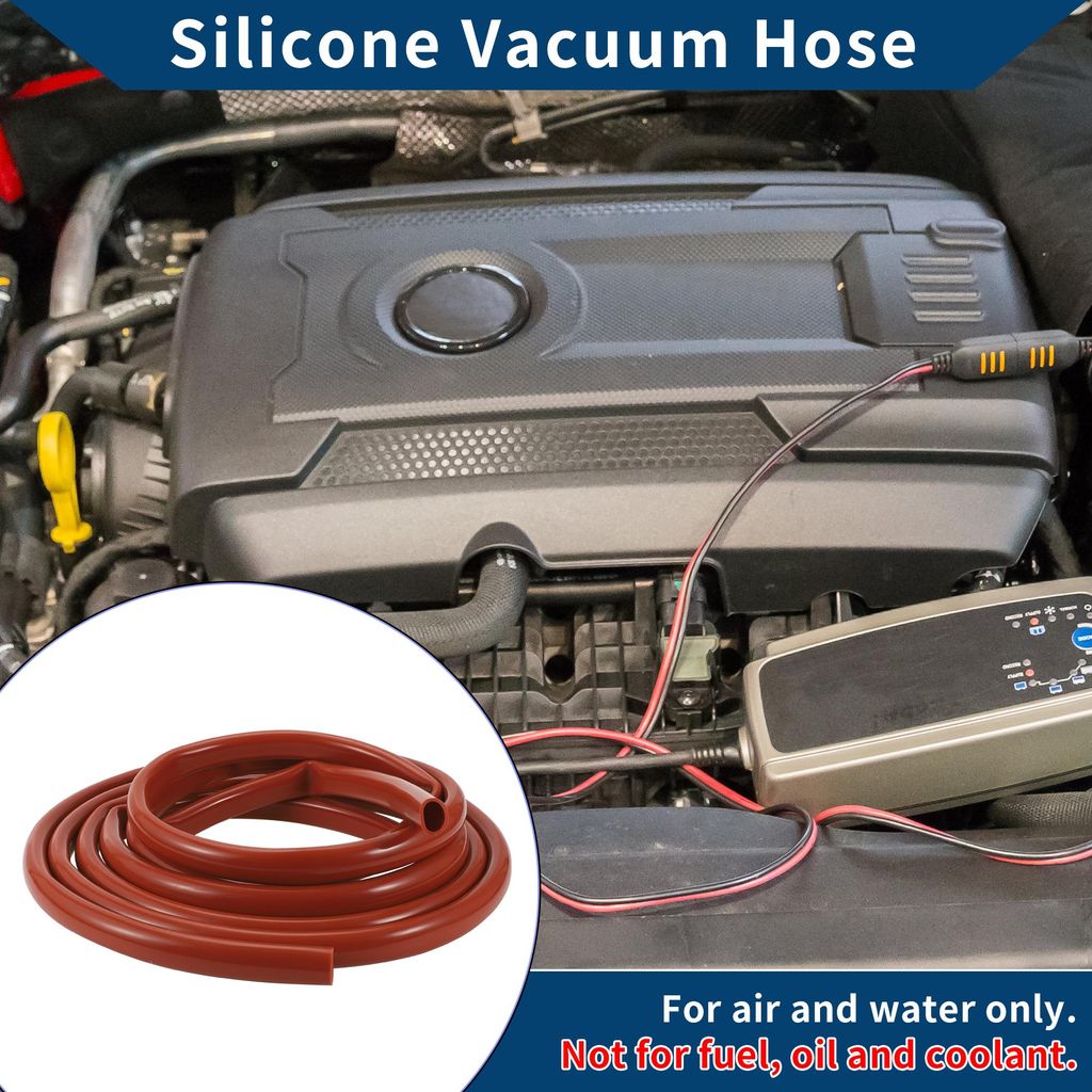 Silikon-Vakuumschlauch für Automobil-Vakuumsysteme Hochtemperatur 20Ft 13/16" 20mm ID 2,5mm Dicke 1 Stück Rot