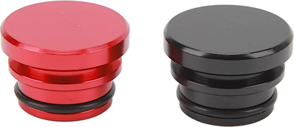 2 Tappi per Accendisigari in Lega di Alluminio - Rosso/Nero Style