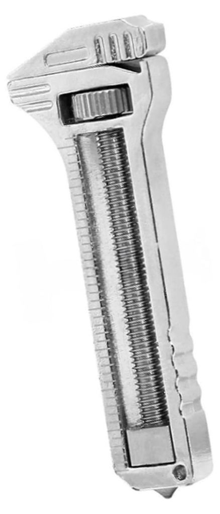 Kompaktes Ti-Multitool: Mini-Verstellschlüssel, Flaschenöffner, Nagelzieher – tragbares Multifunktionswerkzeug