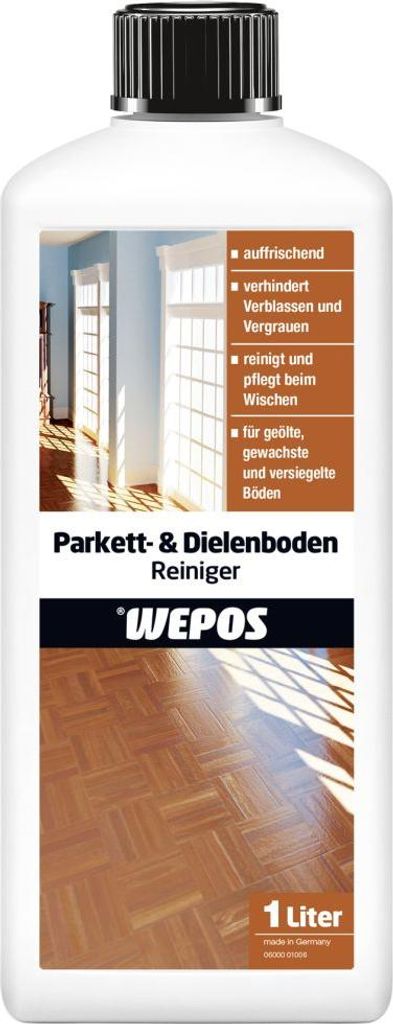 Wepos Parkett- und Dielenbodenreiniger 1 L Produktbild 
