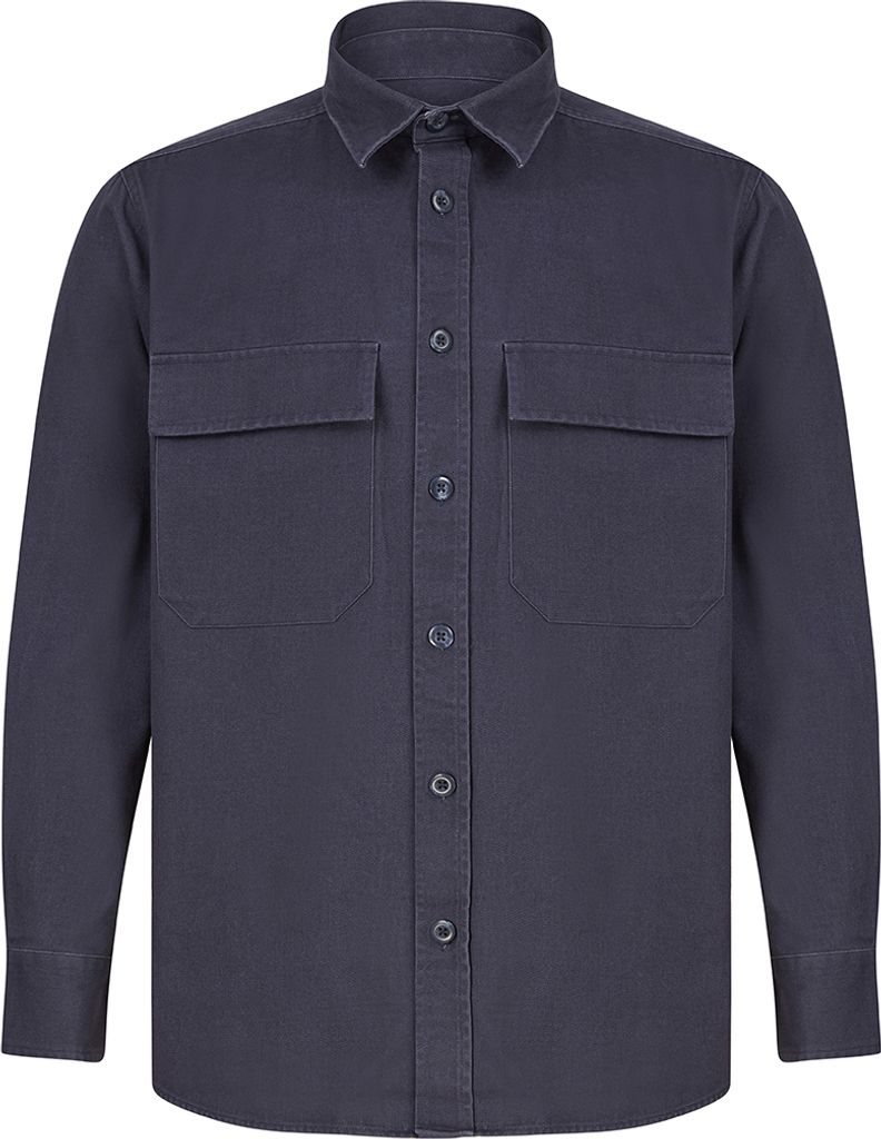 Front Row - Hemdjacke für Herren PC4908 (XL) (Marineblau)
