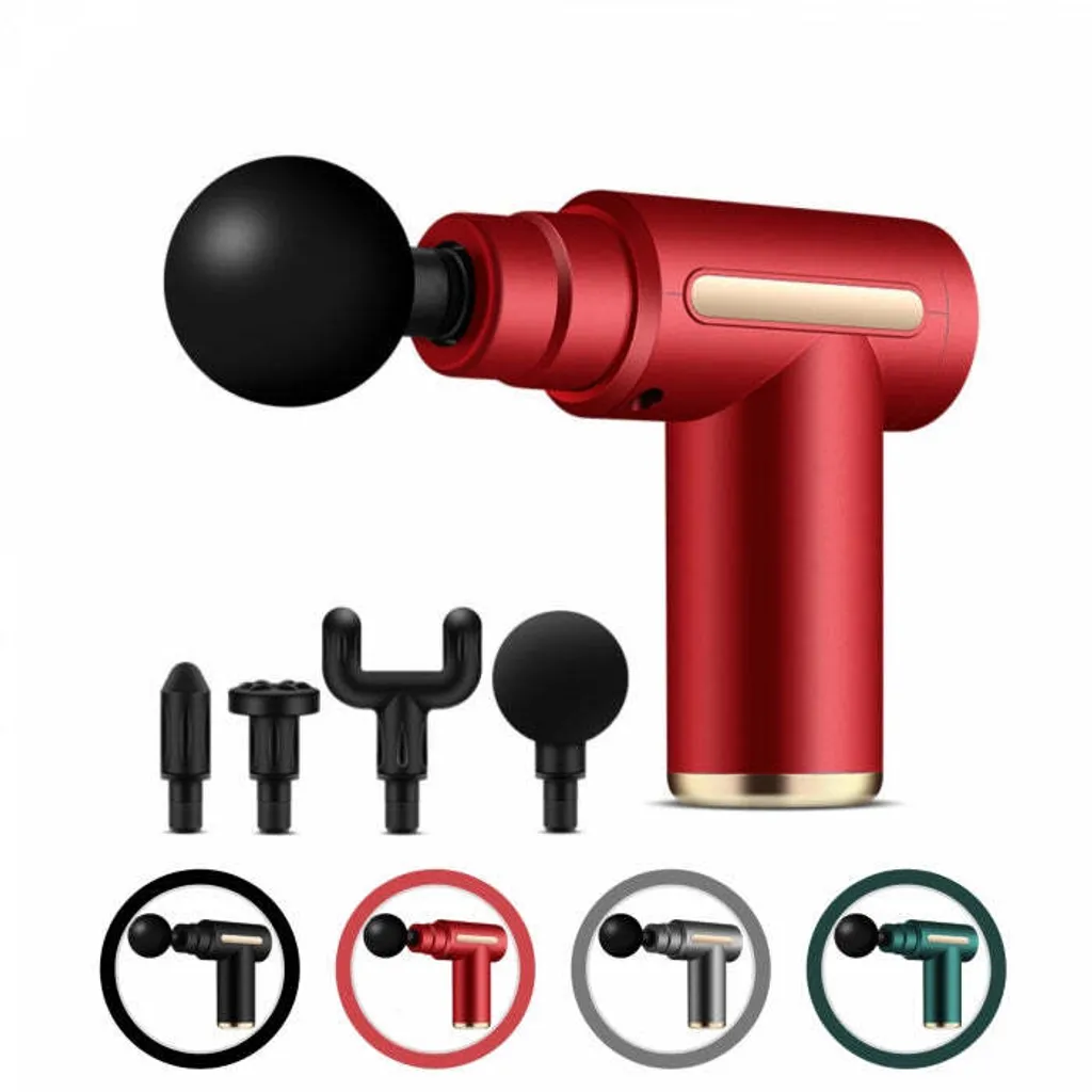 Pistolet de Massage Musculaire Mini Format Vert pour la Récupération