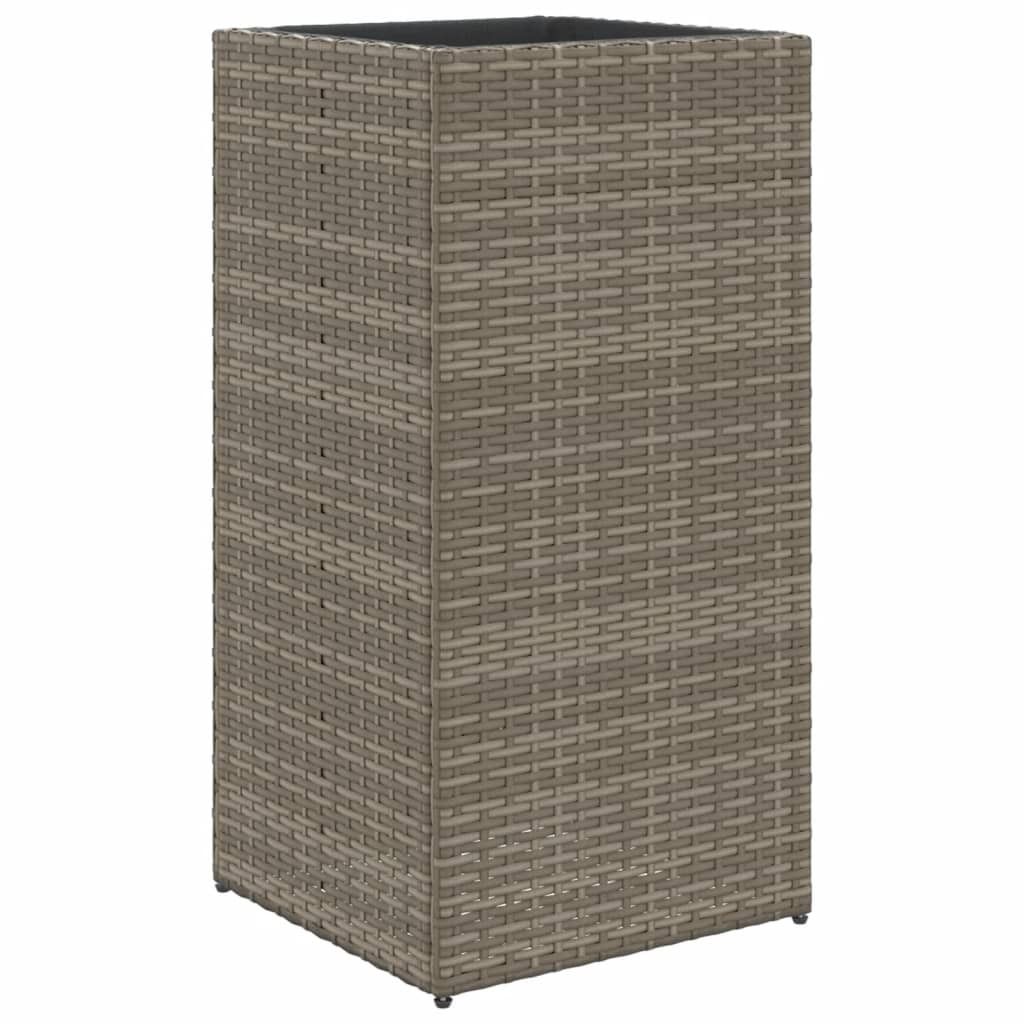 vidaXL květináč Grey 40x40x80 cm Poly ratan Obrázek produktu 