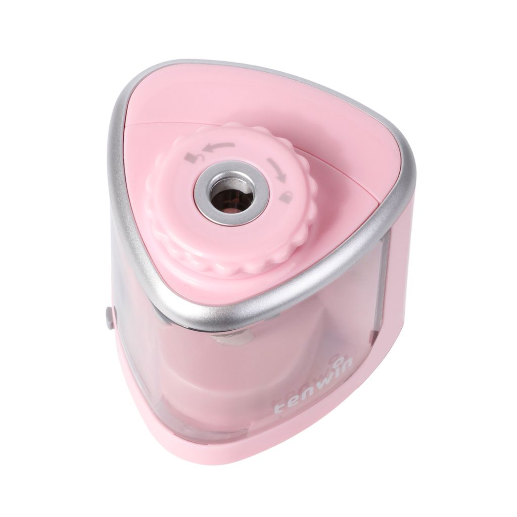 Tenwin Elektrischer Bleistiftspitzer - USB/batteriebetrieben, Für Stifte 6-8mm, Leise & Schnell