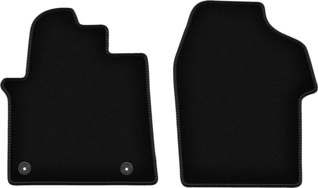 Wielganizator Tappetini anteriori in velluto per Fiat Talento (2016-, furgone) neri, set 2 pz, con fissaggi