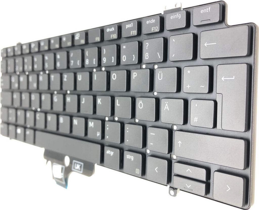 DEUTSCHE - Schwarz Tastatur Keyboard keine Beleuchtung kompatibel für Dell Latitude 5400 0R81W
