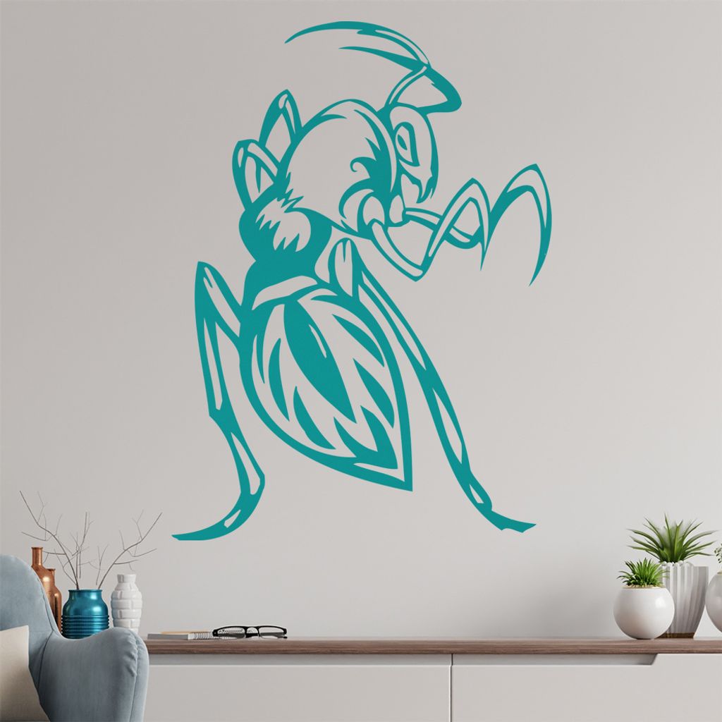 Killer Insekt Wandtattoo in 6 Größen - Wandaufkleber Wall Sticker - Dekoration, Küche, Wohnzimmer, Schlafzimmer, Badezimmer