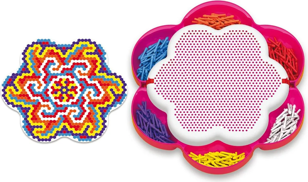 Jeu de Composition Mandala Daisy Quercetti avec Picots Multicolores 5+ - 6
