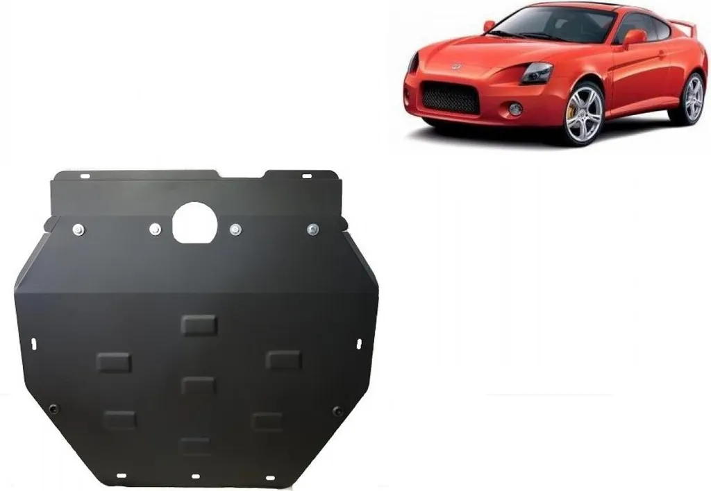 Cache moteur acier Hyundai Coupé Gk : Protection carter renforcée