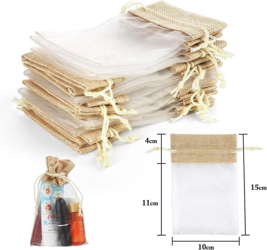 Geschenksäckchen, 30 STK Organzabeutel Organzasäckchen Produktbild 5