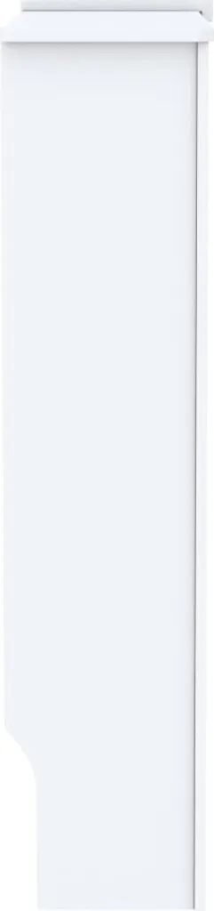 Cache-radiateur blanc 205 cm en MDF robuste avec tablette décorative