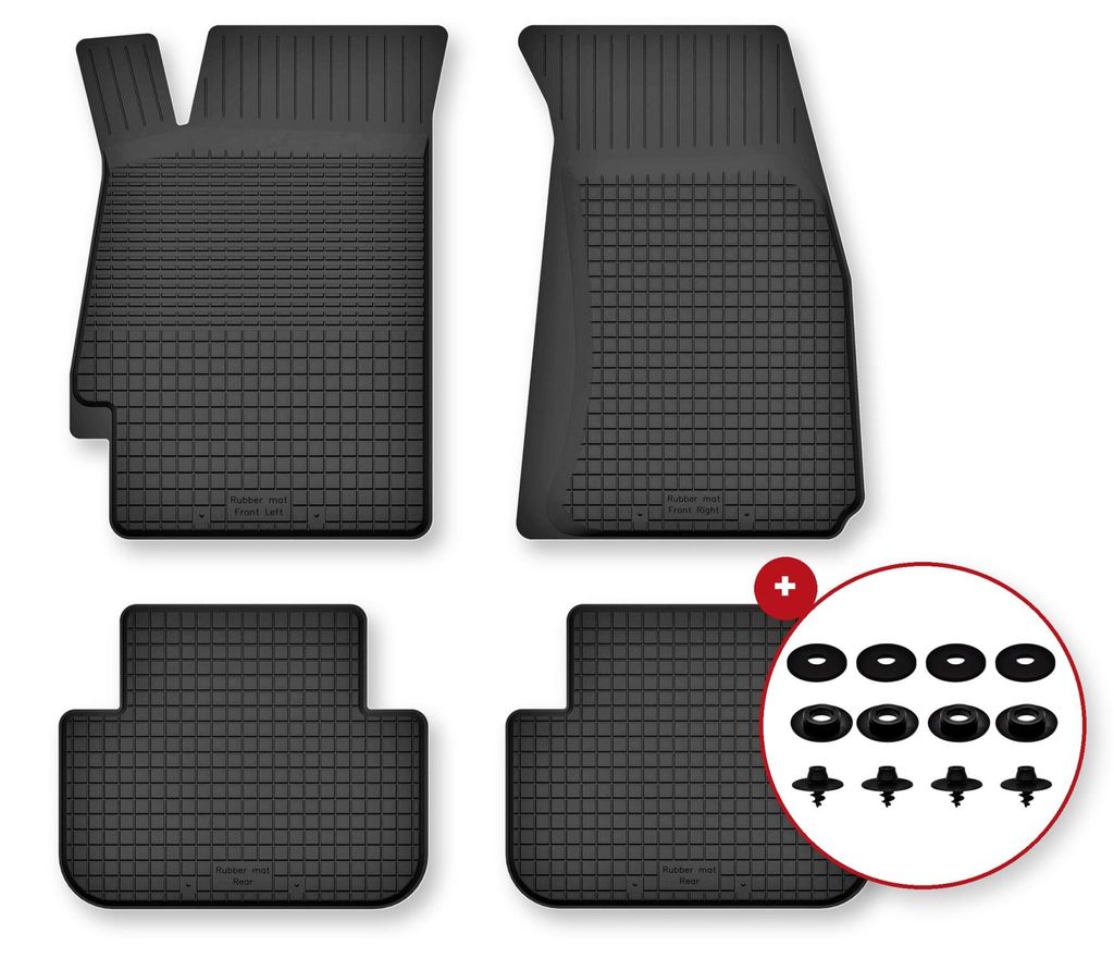 Gummi-Fußmatten für Renault Megane II 2002-2008 Produktbild 