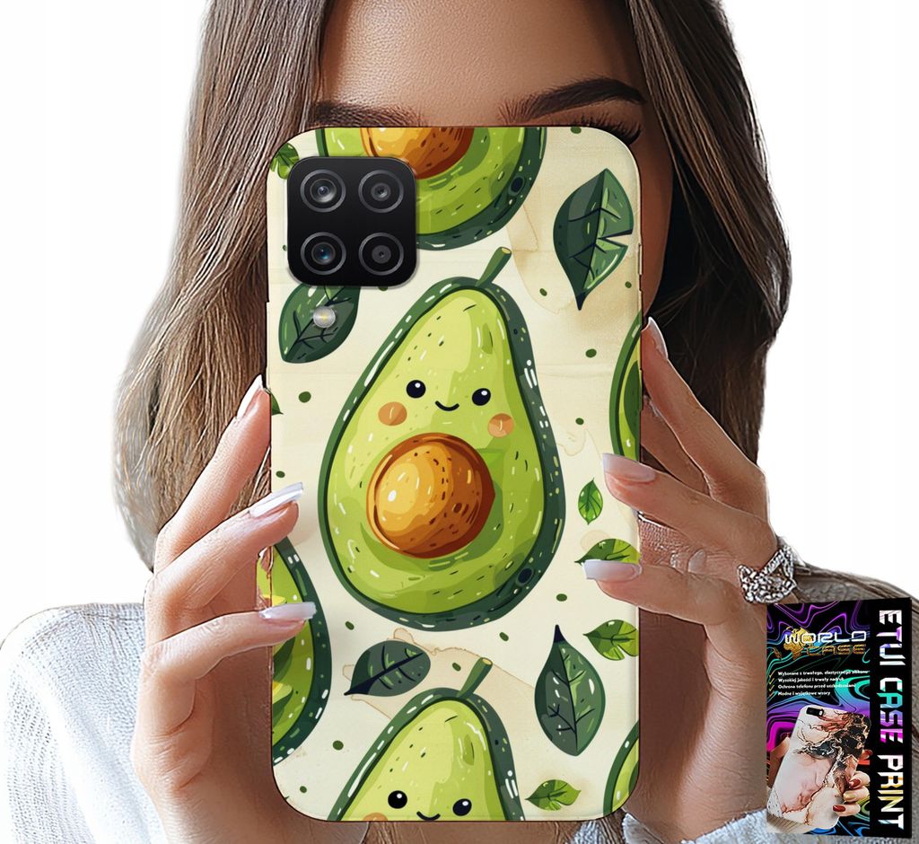 Hülle Für Samsung A12 / M12 - Süsse Lächelnde Avocado Hülle