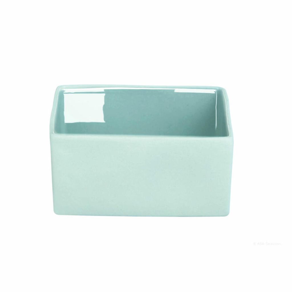 ASA Selection Cube Blue Schale, Schälchen, Schüssel, Dekoschale, Keramikschüssel, Keramik, Aqua, 4 cm, 46023108