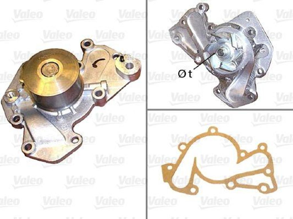VALEO 506819 Wasserpumpe, Motorkühlung OE PA10103 kompatibel mit Coupe, Santa Fe, Sonata, Tiburon, Trajet, Tucson, XG, Sportage