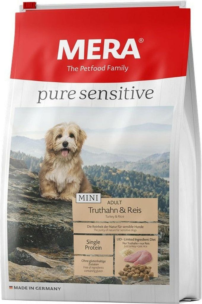 Mera Dog Pure Mini Truthah & Reis 1kg