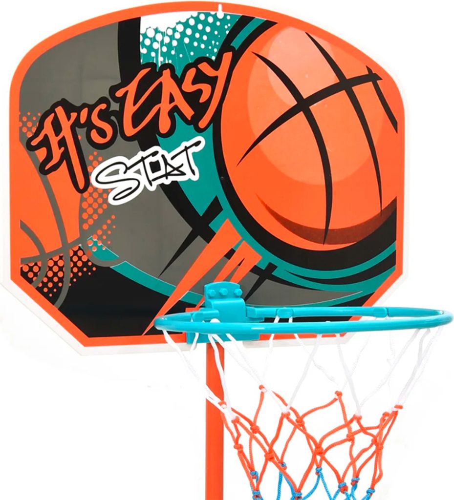 TechKidz, Basketballkorb 141cm - Easy Stat, Orange